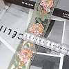 15 Yards Polyester Embroidery Flower Ribbon PW-WG53261-01-1