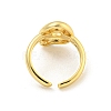 Brass Letter Open Cuff Rings for Women RJEW-G313-01Q-G-3