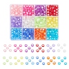 600Pcs 12 Colors Transparent Acrylic Beads TACR-YW0001-34-1