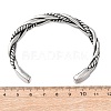 Retro 316 Surgical Stainless Steel Cuff Bangles BJEW-C142-14E-AS-5