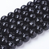 Natural Black Onyx Beads Strands G-E145-10mm-3B-1