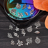 100 pcs 10 Style Tibetan Style Alloy Pendants TIBEP-CJ0001-35-4