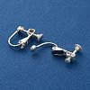 925 Sterling Silver Clip-on Earring Findings STER-M117-02S-2