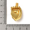 Brass Micro Pave Cubic Zirconia Pendants KK-R162-084G-3