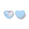 Mocha Effect Heart Shape Sew on Rhinestone GLAA-A024-05B-4