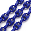 Handmade Opaque Acrylic Link Chains X-CHAC-ZX0001-01B-1