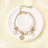 Alloy Enamel European Beads Charm Bracelets BJEW-F495-03G-1
