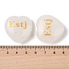 Natural Quartz Crystal Heart Engraving MBTI Figurines Statues for Home Office Desk Decorations G-K353-05L-3