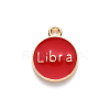 Alloy Enamel Pendants X-ENAM-S124-01B-07K-3