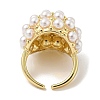 Rack Plating Brass Open Cuff Ring for Women RJEW-F157-01G-3