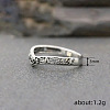 Hollow Out V-Shaped Heart Pattern Brass Finger Rings FS-WGACF43-04-4