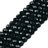Opaque Solid Color Glass Beads Strands EGLA-A034-P2mm-D12-1