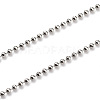 Brass Ball Chain Necklaces X-NJEW-JN02912-02-2