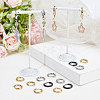 SUNNYCLUE 12pairs 3 colors 304/202 Stainless Steel Huggie Hoop Earrings EJEW-SC0001-25-4