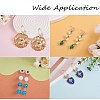 12Pcs 3 Style Brass Micro Pave Clear Cubic Zirconia Stud Earring Findings ZIRC-SZ0002-26-5