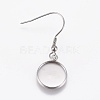 Stainless Steel Dangle Earrings EJEW-WH0001-A03-1