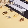 36Pcs Brass Clip-on Earring Findings KK-PH0021-01M-6