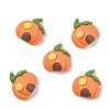 Autumn Theme Pumpkin House Opaque Resin Cabochons RESI-F031-08-1