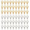 60Pcs 2 Colors 304 Stainless Steel Lobster Claw Clasps STAS-ME0002-18-1