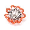Handmade Glass Seed Beads Woven Beads PALLOY-JF00501-2