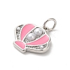 Rack Plating Brass Enamel Pendants KK-Z056-35P-03-2