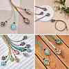 Braided Waxed Cotton Thread Cords Macrame Pouch Necklace Making AJEW-SW00021-5