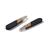 Opaque Resin & Walnut Wood Pendants RESI-M027-12H-2
