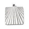 Non-Tarnish 304 Stainless Steel Pendants STAS-D025-03P-01-1