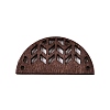 Poplar Wood Laser Cut Half Round Links Connectors WOOD-N016-47-1