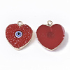 Druzy Resin Pendants X-RESI-S383-012-2