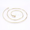 304 Stainless Steel Snake Chain Necklaces X-MAK-L015-03D-2
