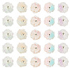 30Pcs 5 Colors Two-tone Resin Charms RESI-TA0005-71-2