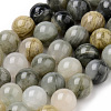Natural Green Rutilated Quartz Beads Strands G-Q462-61-8mm-1