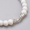 Handmade Porcelain Beads Stretch Bracelets BJEW-JB03711-4