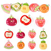 8Pcs Opaque Resin Pendants CRES-TA0001-69-1