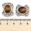 Natural Tiger Eye Multi-Strand Links KK-M304-05P-02-3