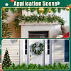 Christmas Wood Round Beads Hanging Ornaments HJEW-CA00082-7