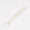 Brass Coreana Chain Tassel Big Pendants X-KK-S348-403G-2