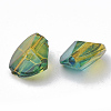Two Tone Transparent Spray Painted Acrylic Beads X-ACRP-T005-36-2