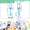 30Pcs Baking Paint Alloy Screw Clasps FIND-NB0006-10-2