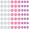 240Pcs 3 Styles Acrylic Sewing Buttons for Costume Design BUTT-DJ0001-11-7
