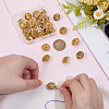 30Pcs 5 Styles Zinc Alloy Shank Buttons BUTT-ME0001-18-4