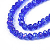 Electroplate Glass Beads Strands EGLA-A034-T3mm-B27-3