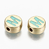 Alloy Enamel Beads X-ENAM-S122-029M-RS-2