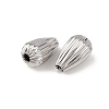 Textured 304 Stainless Steel Beads STAS-I358-11P-02-2