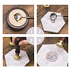 Brass Wax Seal Stamp AJEW-CP0002-20-27-8