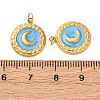 304 Stainless Steel Enamel Pendants STAS-U061-34G-B02-3