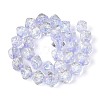 Handmade Foil Glass Beads Strands FOIL-N033-01B-2
