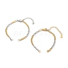 304 Stainless Steel Chain Bracelet Makings AJEW-JB00996-01-2
