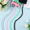25M Nylon Elastic Pleated Lace Trim OCOR-CY0001-13E-5